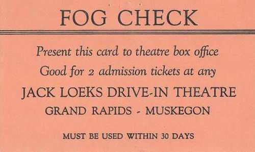 Plainfield Drive-In Theatre - FOG PASS FROM GREG T